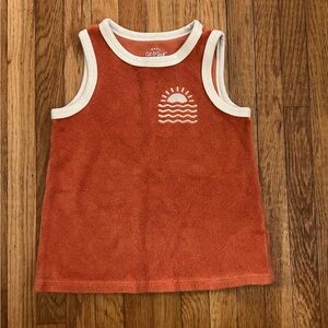 Cat & Jack Orange 24M Terry Tank Top